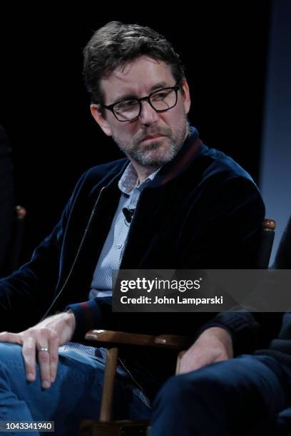 Rhett Reese speaks at the "Wayne" World Premiere panel during the 2018 Tribeca TV Festival at Spring Studios on September 23, 2018 in New York City.