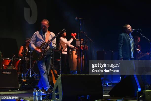 English rock band Ocean Colour Scene perform on stage at O2 Academy Brixton, during Starshaped Festival, London on September 29, 2018. The current...