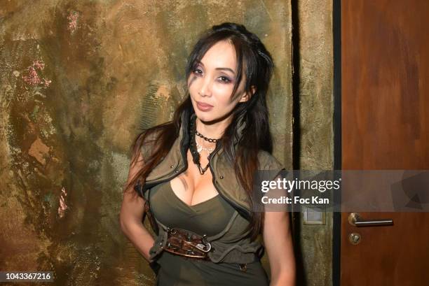 Actress Celine Tran Attend 'The End Apocalypse Party' at Hotel Kube on September 29, 2018 in Paris, France.