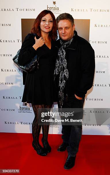 Pearl Lowe and Rankin attend the World premiere of 'Your Moment Is Waiting' at the Saatchi Gallery on September 21, 2010 in London, England.