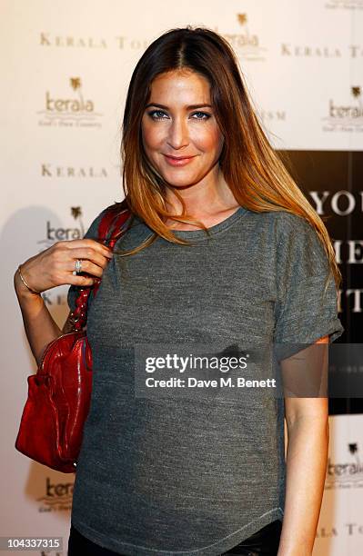 Lisa Snowdon attends the World premiere of 'Your Moment Is Waiting' at the Saatchi Gallery on September 21, 2010 in London, England.