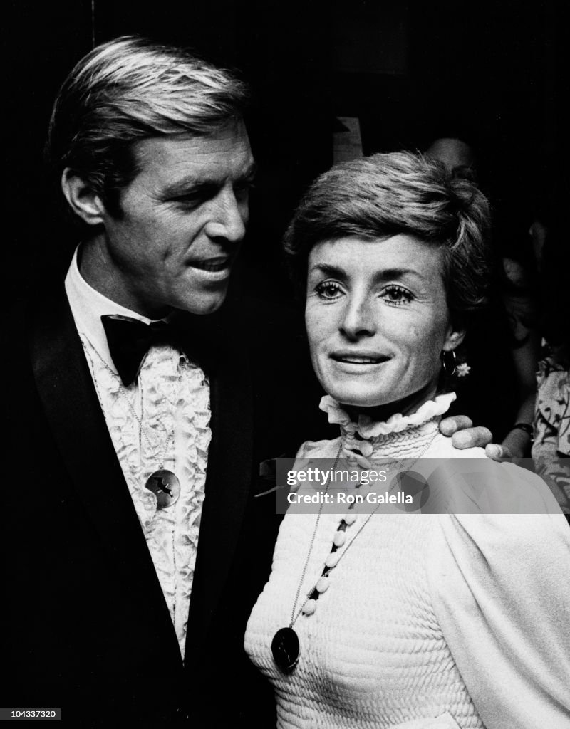 Actor James Franciscus and wife Kathleen Wellman attend the premiere ...