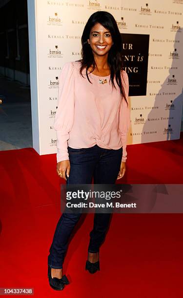 Konnie Huq attends the World premiere of 'Your Moment Is Waiting' at the Saatchi Gallery on September 21, 2010 in London, England.