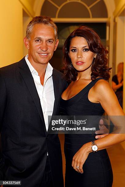 Gary Lineker and wife Danielle attend the World premiere of 'Your Moment Is Waiting' at the Saatchi Gallery on September 21, 2010 in London, England.