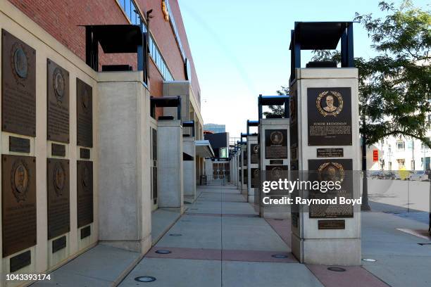 Wisconsin Athletic Hall Of Fame plaques, honoring distinguished members of Wisconsin's sports history outside the University of Wisconsin- Milwaukee...