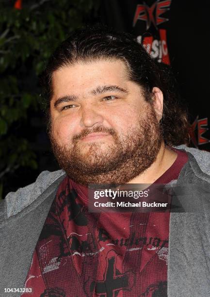 Actor Jorge Garcia attends the "AXE Music One Night Only" concert series featuring Weezer at Dunes Inn Motel - Sunset on September 21, 2010 in...