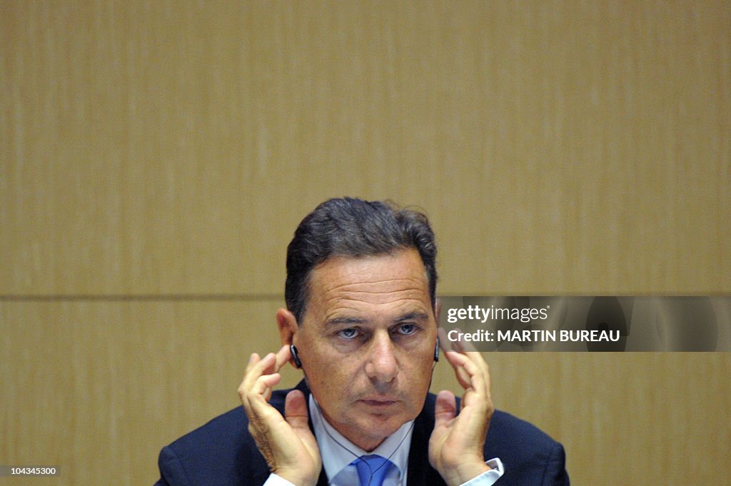 Eric Besson French Immigration Minister Eric Besson takes part in a meeting with ...
