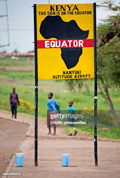 赤道の�場所、ナンユキ, ケニア, アフリカ - laikipia ストックフォトと画像