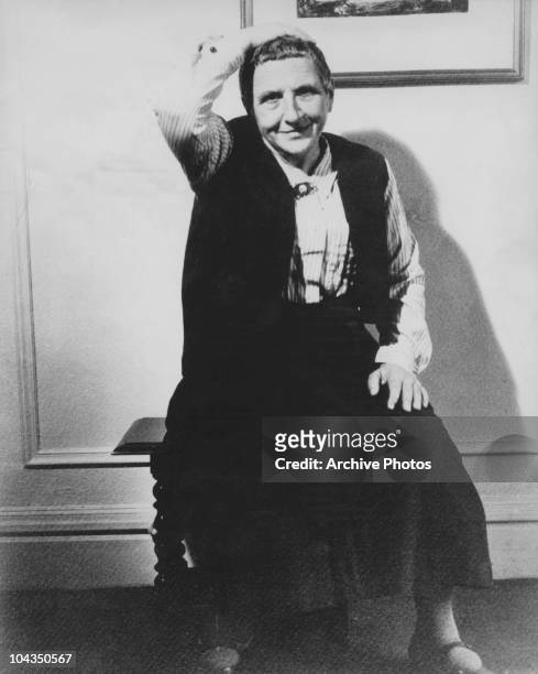 American writer Gertrude Stein , circa 1935.