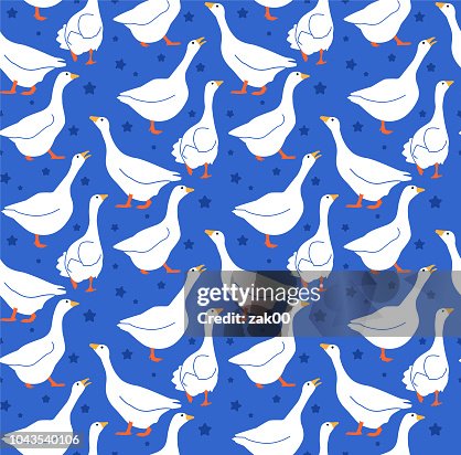 Goose Graph Pattern Seamless Goose Pattern Background High-Res Vector Graphic - Getty Images