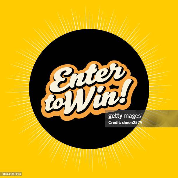 enter to win banner backgound - raffle stock illustrations