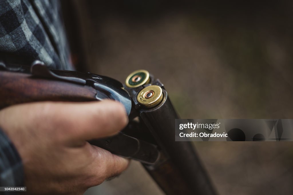 Double barrelled shot gun