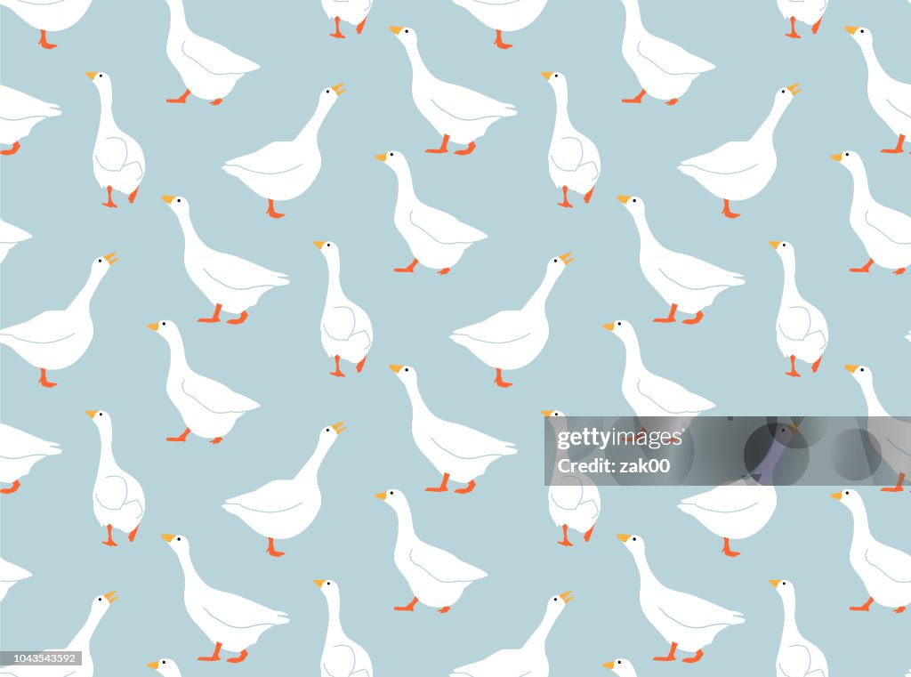 Goose Graph Pattern Seamless Goose Pattern Background High-Res Vector Graphic - Getty Images
