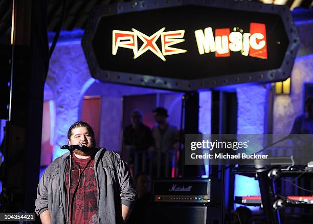 Actor Jorge Garcia attends the "AXE Music One Night Only" concert series featuring Weezer at Dunes Inn Motel - Sunset on September 21, 2010 in...