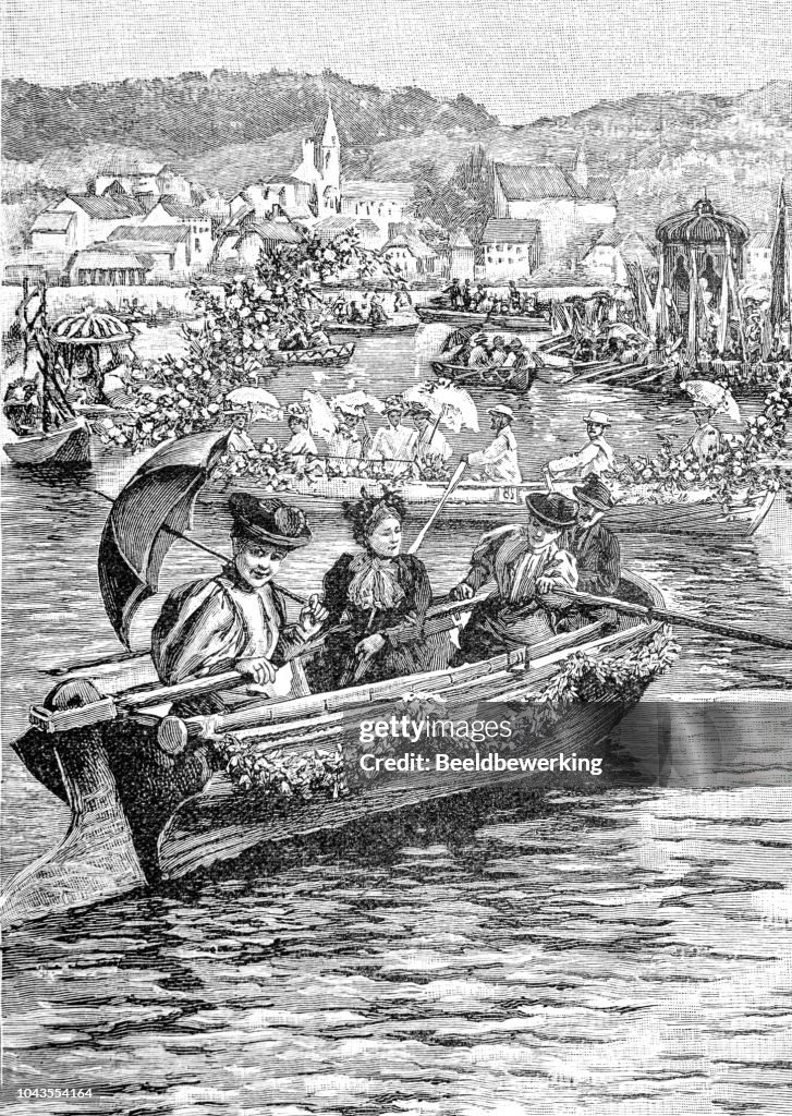 Corpus Christi Celebration in Salzkammergut illustration 1895 'the Earth and her People'