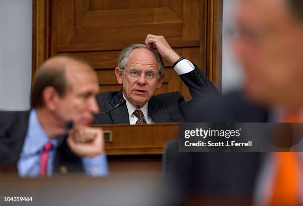 Sept. 22: Rep. Michael N. Castle, R-Del., questions Treasury Secretary Timothy F. Geithner during the House Financial Services hearing on the status...