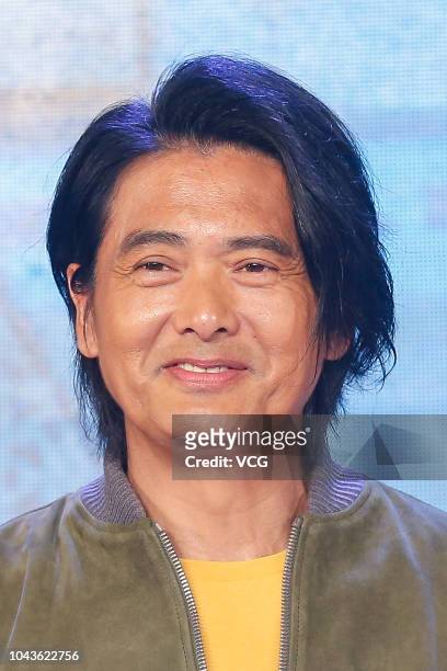 Actor Chow Yun-fat attends the premiere of director Felix Chong Man-Keung's film 'Project Gutenberg' on September 24, 2018 in Beijing, China.