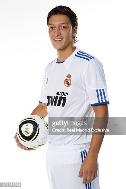 Mesut Ozil of Real Madrid poses during the official portrait session at Valdebebas training ground on September 22, 2010 in Madrid, Spain.