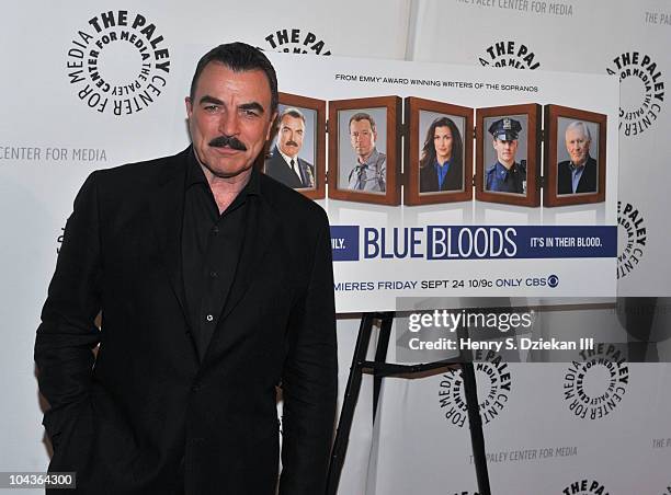 Actor Tom Selleck attends the "Blue Bloods" Screening at The Paley Center for Media on September 22, 2010 in New York City.