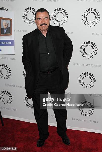 Actor Tom Selleck attends the "Blue Bloods" Screening at The Paley Center for Media on September 22, 2010 in New York City.