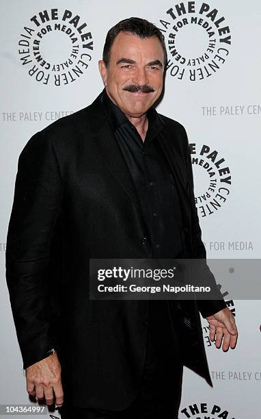 Actor Tom Selleck attends the "Blue Bloods" Screening at The Paley Center for Media on September 22, 2010 in New York City.