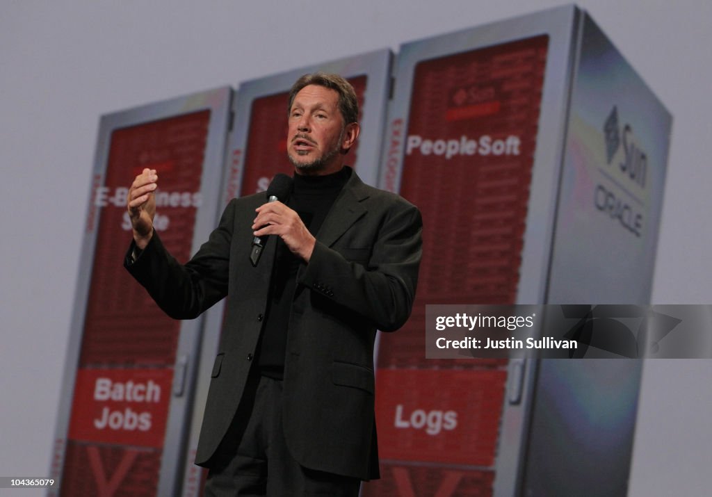 Oracle CEO Larry Ellison Gives Closing Keynote At Oracle's OpenWorld Conf.