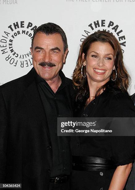 Actors Tom Selleck and Bridget Moynahan attend the "Blue Bloods" Screening at The Paley Center for Media on September 22, 2010 in New York City.