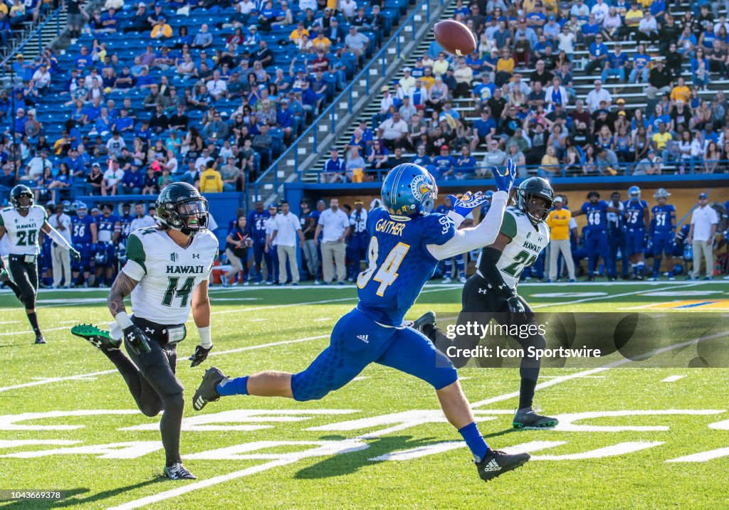 COLLEGE FOOTBALL: SEP 29 Hawaii at San Jose State