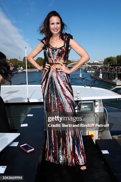Actress Andie MacDowell attends the After Party of Le Defile L'Oreal