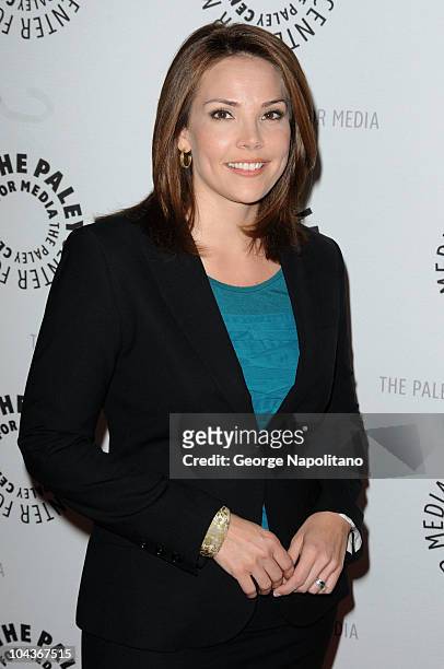 Personality Erica Hill attends the "Blue Bloods" Screening at The Paley Center for Media on September 22, 2010 in New York City.