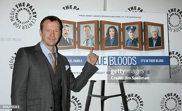 Actor Donnie Wahlberg attends the "Blue Bloods" screening at The Paley Center for Media on September 22, 2010 in New York City.