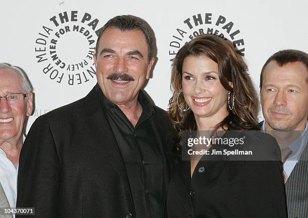 Actors Tom Selleck and Bridget Moynahan attend the "Blue Bloods" screening at The Paley Center for Media on September 22, 2010 in New York City.