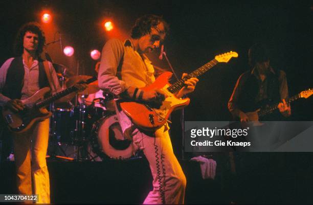 Dire Straits, Mark Knopfler, David Knopfler, John Illsley, Zaal Lux, Herenthout, Belgium, 12th October 1978.