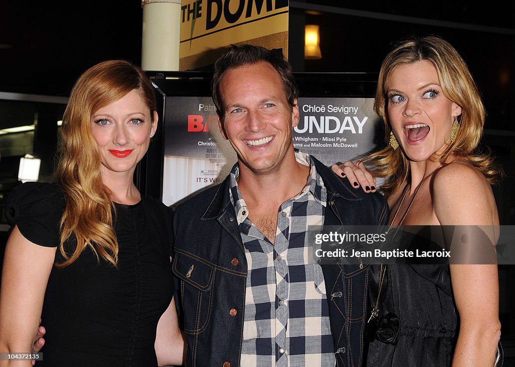 Judy Greer, Patrick Wilson and Missi Pyle arrive at the "Barry... News