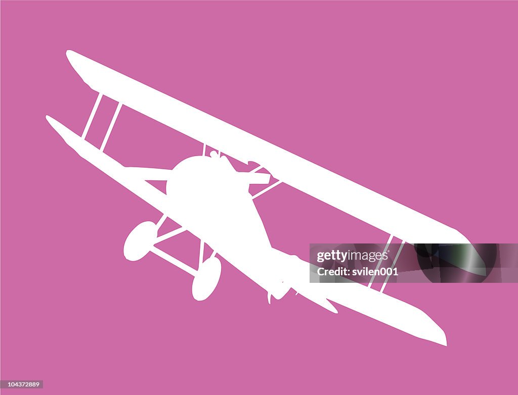 Old military biplane