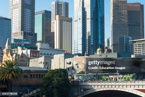 Melbourne city center skyline Victoria, Australia.