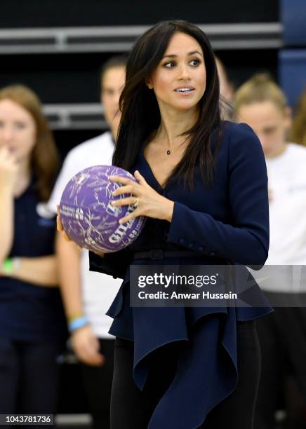 Meghan, Duchess of Sussex attends the Core Coach Awards at Loughborough University on September 24, 2018 in Loughborough, England.