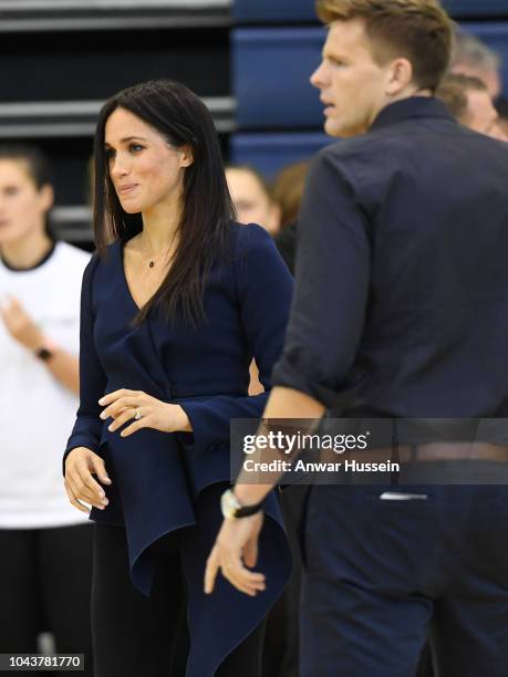 Meghan, Duchess of Sussex attends the Core Coach Awards at Loughborough University on September 24, 2018 in Loughborough, England.