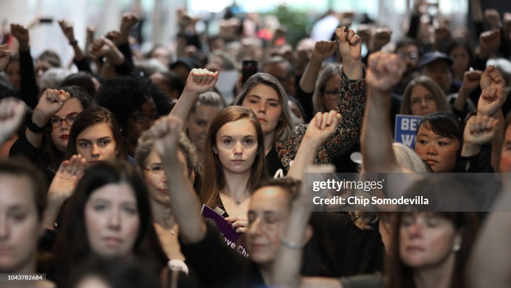 Activists March From Senate To Supreme Court In Support Of Christine Blasey Ford