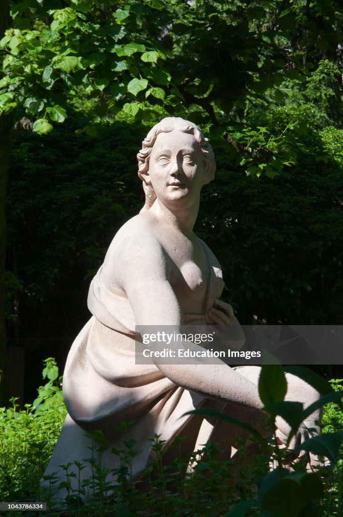Mirabell palace gardens statue, Salzburg, Austria