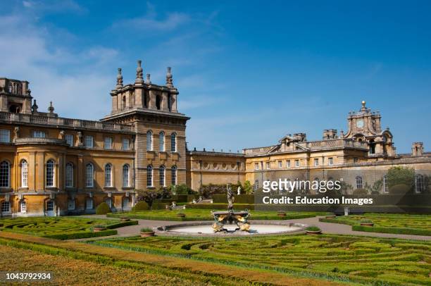 Blenheim Palace with Italian Garden, England.