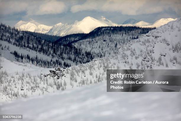 peaks of rattlesnake mountains, missoula, montana - missoula stock pictures, royalty-free photos & images
