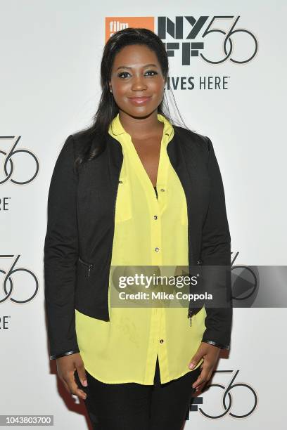 Operatic soprano Angel Blue attends the 56th New York Film Festival - "Maria by Callas" at Alice Tully Hall, Lincoln Center on September 30, 2018 in...