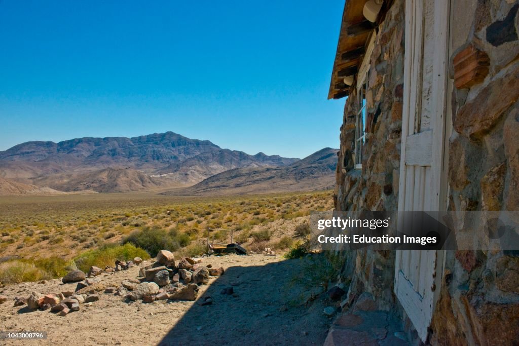 California, Death Valley National Park, Butte Valley Road, Stone Cabin