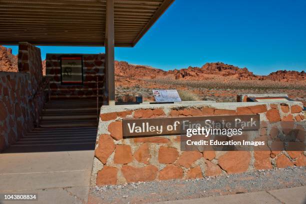 Nevada, Valley of Fire State Park, East Entrance Kiosk.