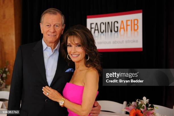 Actress Susan Lucci and husband Helmut Huber attend the Facing AFIB Get Serious About Stroke press conference at Pulse Restaurant on September 23,...