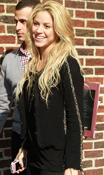 Singer Shakira visits "Late Show With David Letterman" at Ed Sullivan Theater on September 23, 2010 in New York, City.