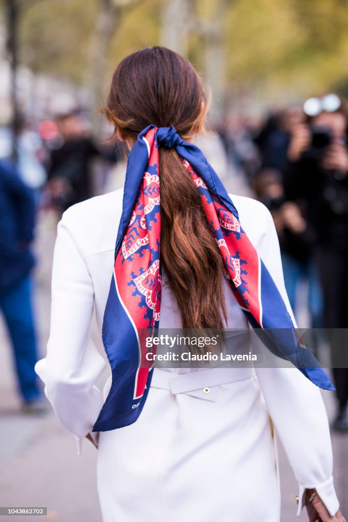 Street Style : Paris Fashion Week Womenswear Spring/Summer 2019 : Day Seven