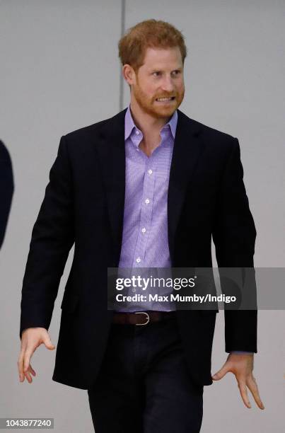 Prince Harry, Duke of Sussex attends the Coach Core Awards held at Loughborough University on September 24, 2018 in Loughborough, England.