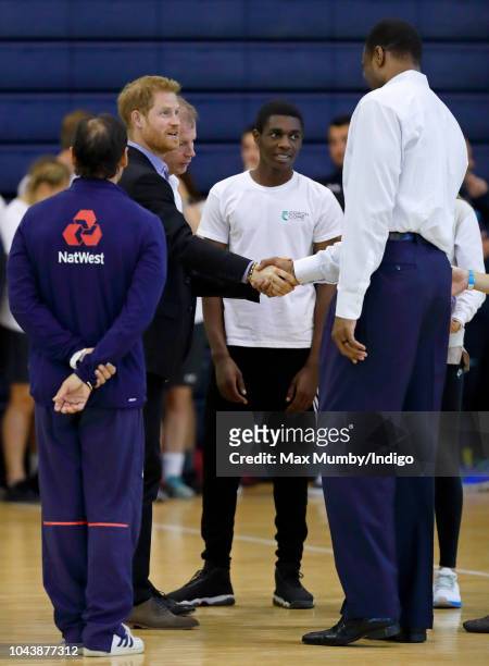 Prince Harry, Duke of Sussex attends the Coach Core Awards held at Loughborough University on September 24, 2018 in Loughborough, England.